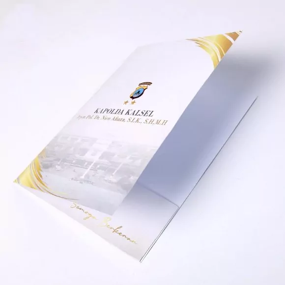Contoh cetak map folder F4 untuk dokumen