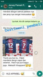 testimoni Jersey printing murah