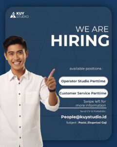 Lowongan Kerja di Kuy Studio (Operator Studio Parttime & Customer Service Parttime) – Solo