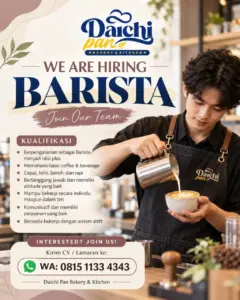Lowongan Kerja Barista di Daichi Pan Bakery & Kitchen (Klaten)