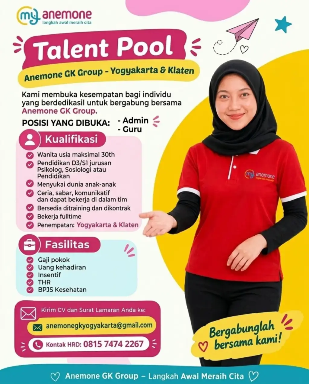 Poster Lowongan Kerja Anemone GK Group Slide 1
