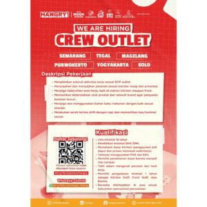 Lowongan Kerja di Hangry (Crew Outlet, Junior Store Manager Trainee, & PIC Outlet) – Solo