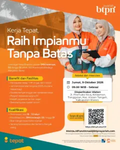 Lowongan Kerja Bankir Pemberdaya (Community Officer) di Bank BTPN Syariah (Klaten)
