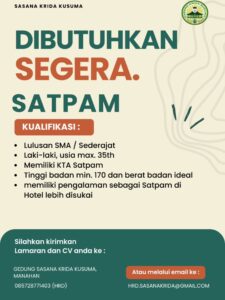Lowongan Kerja Satpam di Sasana Krida Kusuma Solo (Solo)