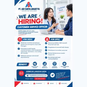 Lowongan Kerja di PT. Adi Surya Amartya (Customer Service Officer & Salesman) – Sukoharjo