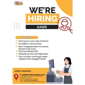 Lowongan Kerja Kasir di Kedai CJDW (PT. Hermon Persada Indah Plast) (Grogol, Sukoharjo)