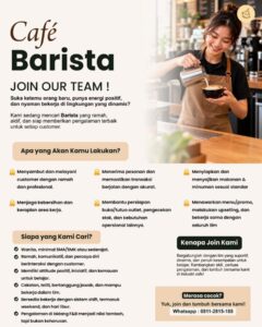Lowongan Kerja Cafe Barista di Milknbutter Cafe (Pasar Kliwon, Solo)