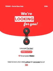 Lowongan Kerja Crew Outlet di PENMO – Pentol Baso Solo (Klaten)