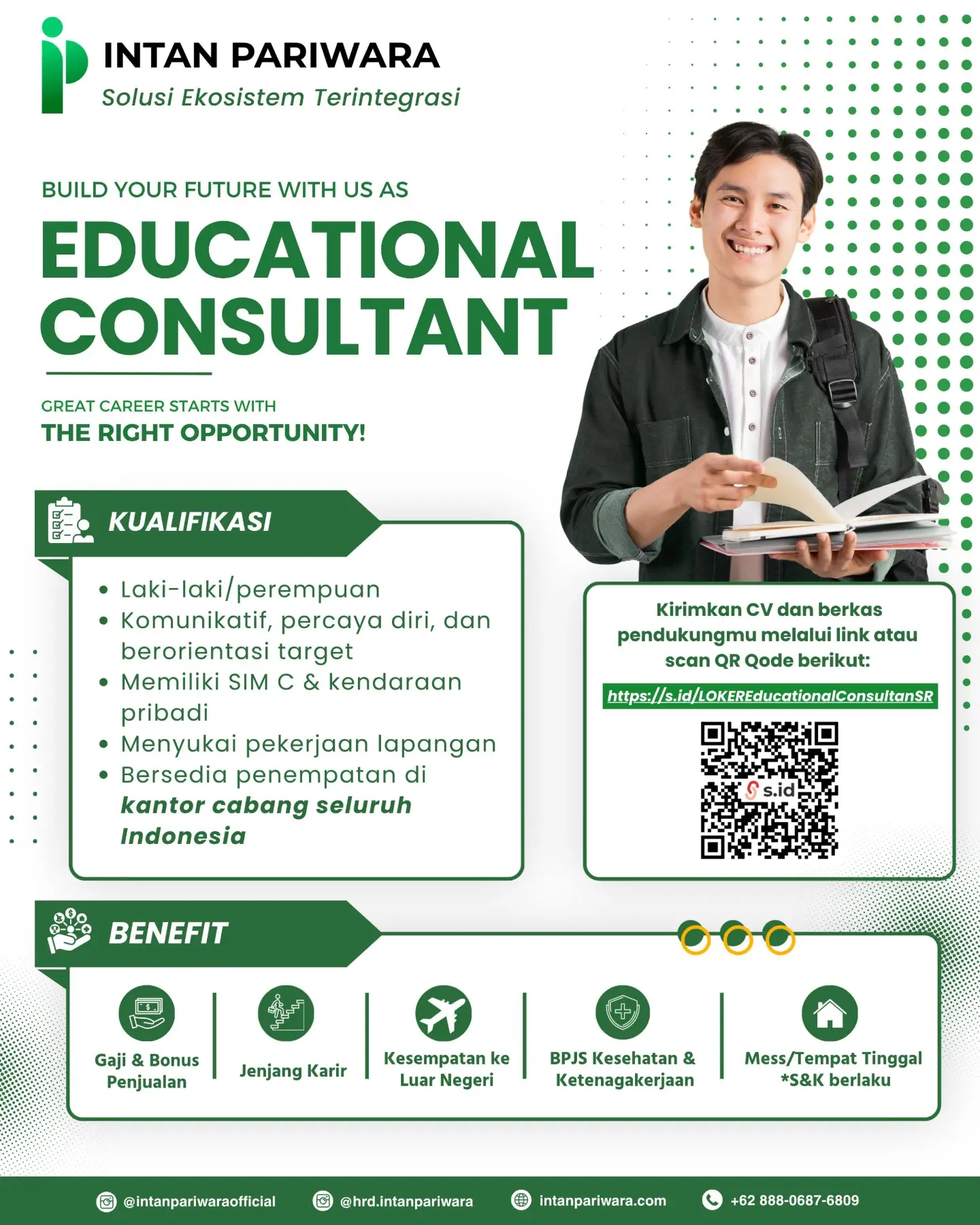 Poster Lowongan Kerja Educational Consultant - PT Intan Pariwara