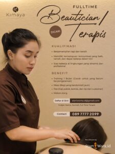 Lowongan Kerja Beautician / Terapis di Kimaya Spa & Beauty Experience (Solo)