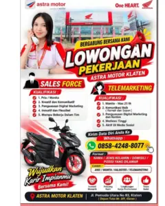 Lowongan Kerja di Astra Motor Klaten (Sales Force & Telemarketing) – Klaten