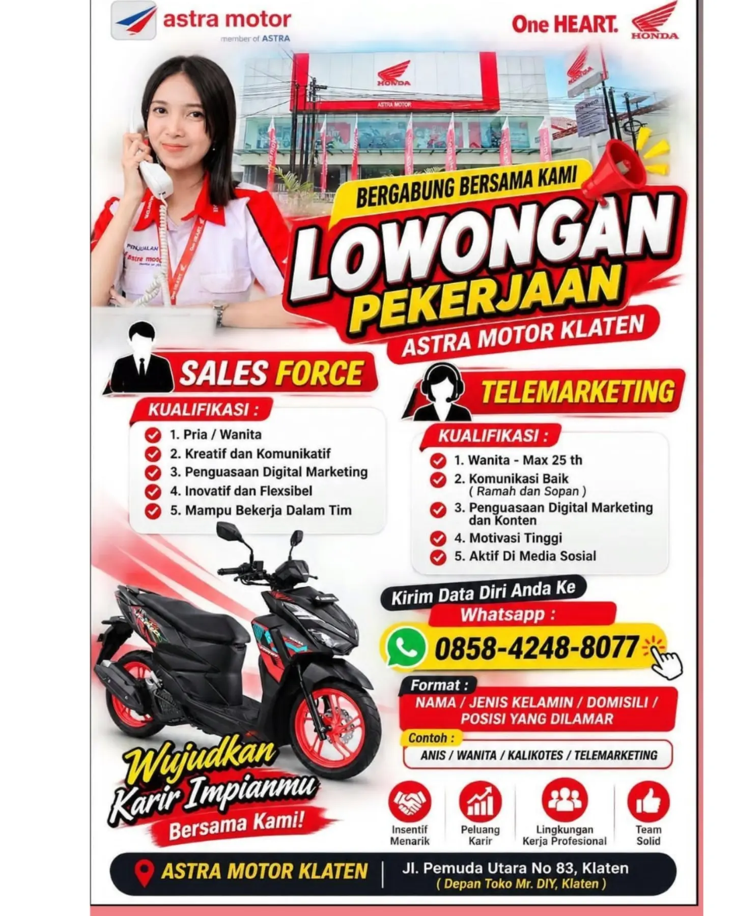 Poster Lowongan Kerja Astra Motor Klaten