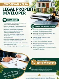 Lowongan Kerja Legal Property Developer di Zivana Graha (Solo Raya)