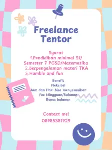 Lowongan Kerja Freelance Tentor di Freelance Tentor (Klaten)