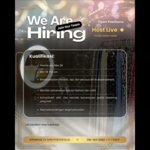 Lowongan Kerja Host Live di Tanika Outfit (Sukoharjo)