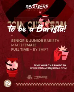 Lowongan Kerja di Red Tavern Coffee Roaster (Finance & Senior & Junior Barista) – Solo