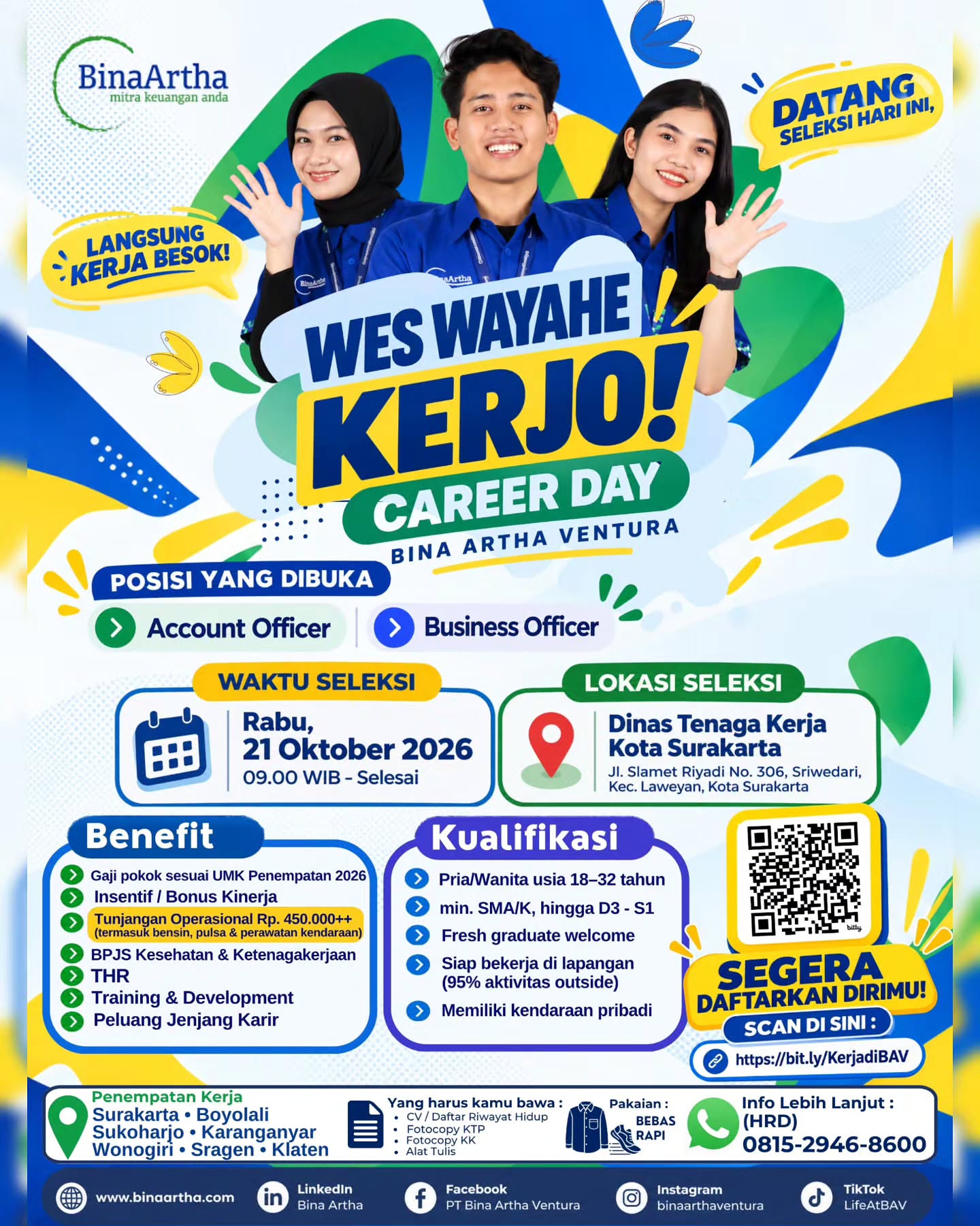 Poster Lowongan Kerja PT Bina Artha Ventura