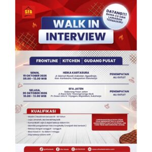 Lowongan Kerja di SFA Steak & Resto & Heika Kopi (4 Posisi (Frontline, Kitchen, dll)) – Solo Raya