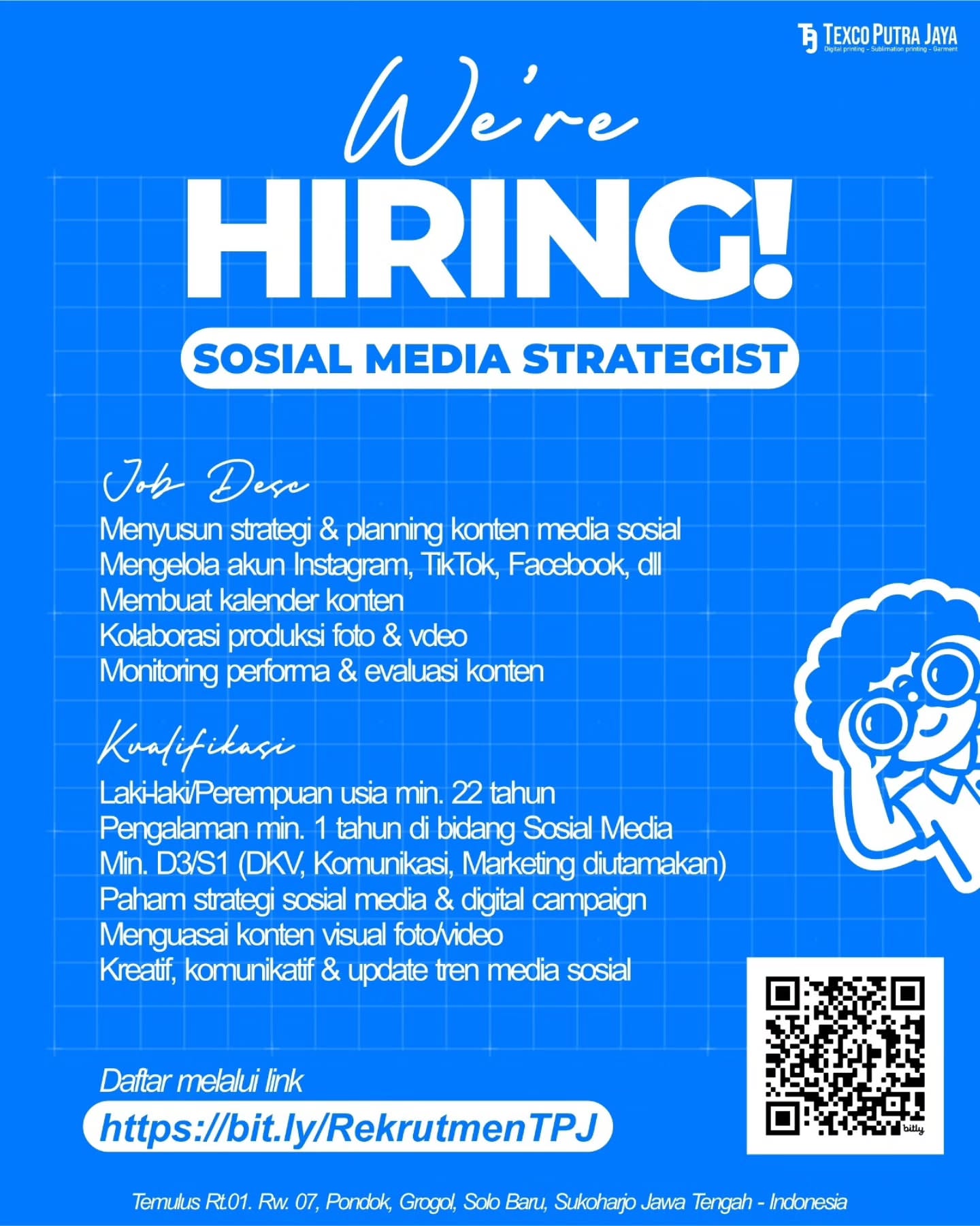 Poster Lowongan Kerja Texco Putra Jaya & NSSA Slide 1