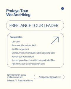 Lowongan Kerja di Prataya Tour (Freelance Tour Leader & Freelance Travel Dokumentasi) – Solo
