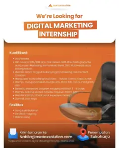 Lowongan Kerja Digital Marketing Internship di CV ASA TAX SOLUTION (Sukoharjo)