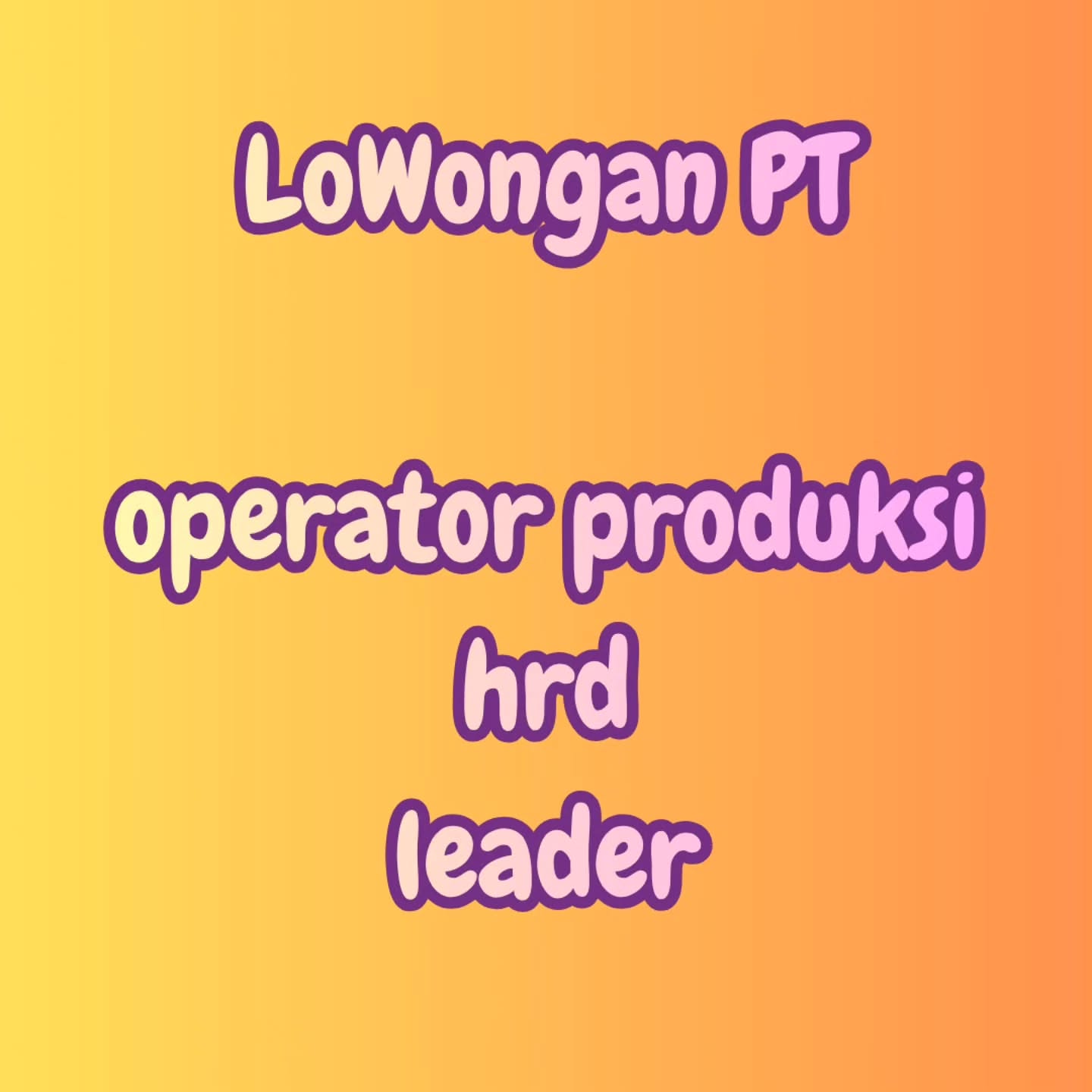 Poster Lowongan Kerja PT Attin Sigaret Indonesia (MPS Jaten) Slide 1