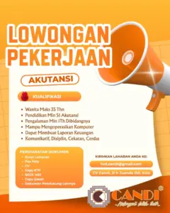 Lowongan Kerja Akuntansi di CV Candi (Solo)