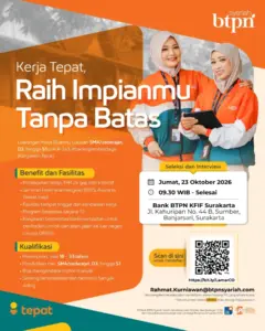 Lowongan Kerja Community Officer (Bankir Pemberdaya) di Bank BTPN Syariah (Surakarta)
