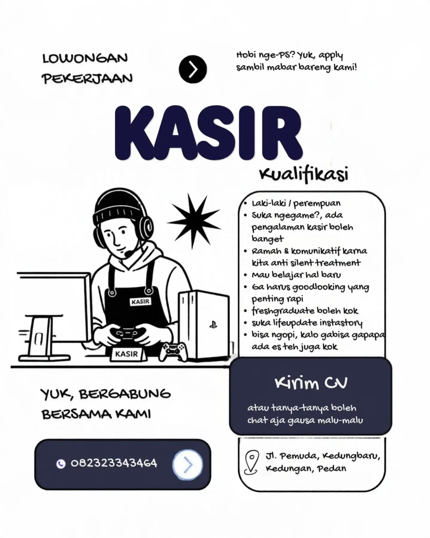 Poster Lowongan Kerja Open Pstore Slide 1