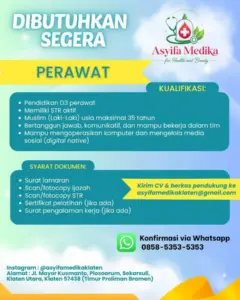 Lowongan Kerja Perawat di Asyifa Medika (Klaten)