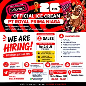 Lowongan Kerja Sales di PT Royal Prima Niaga (Halocoko) (Kabupaten Sragen)