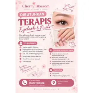 Lowongan Kerja Terapis Eyelash & Nails di Cherry Blossom Studio (Solo)