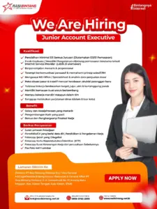 Lowongan Kerja Junior Account Executive di PT Rasi Bintang Perkasa (Klaten)