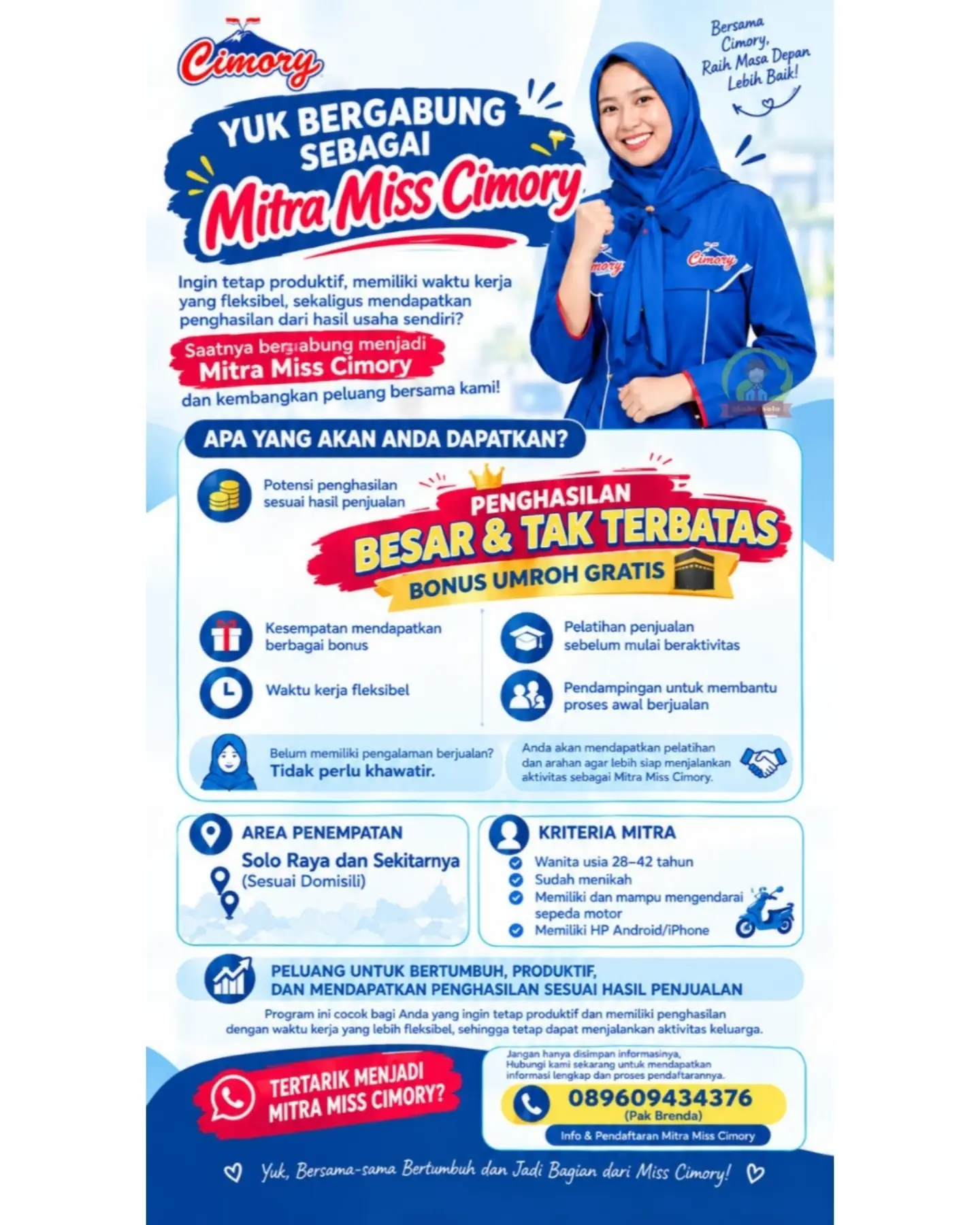 Poster Lowongan Kerja Mitra Miss Cimory - Cimory