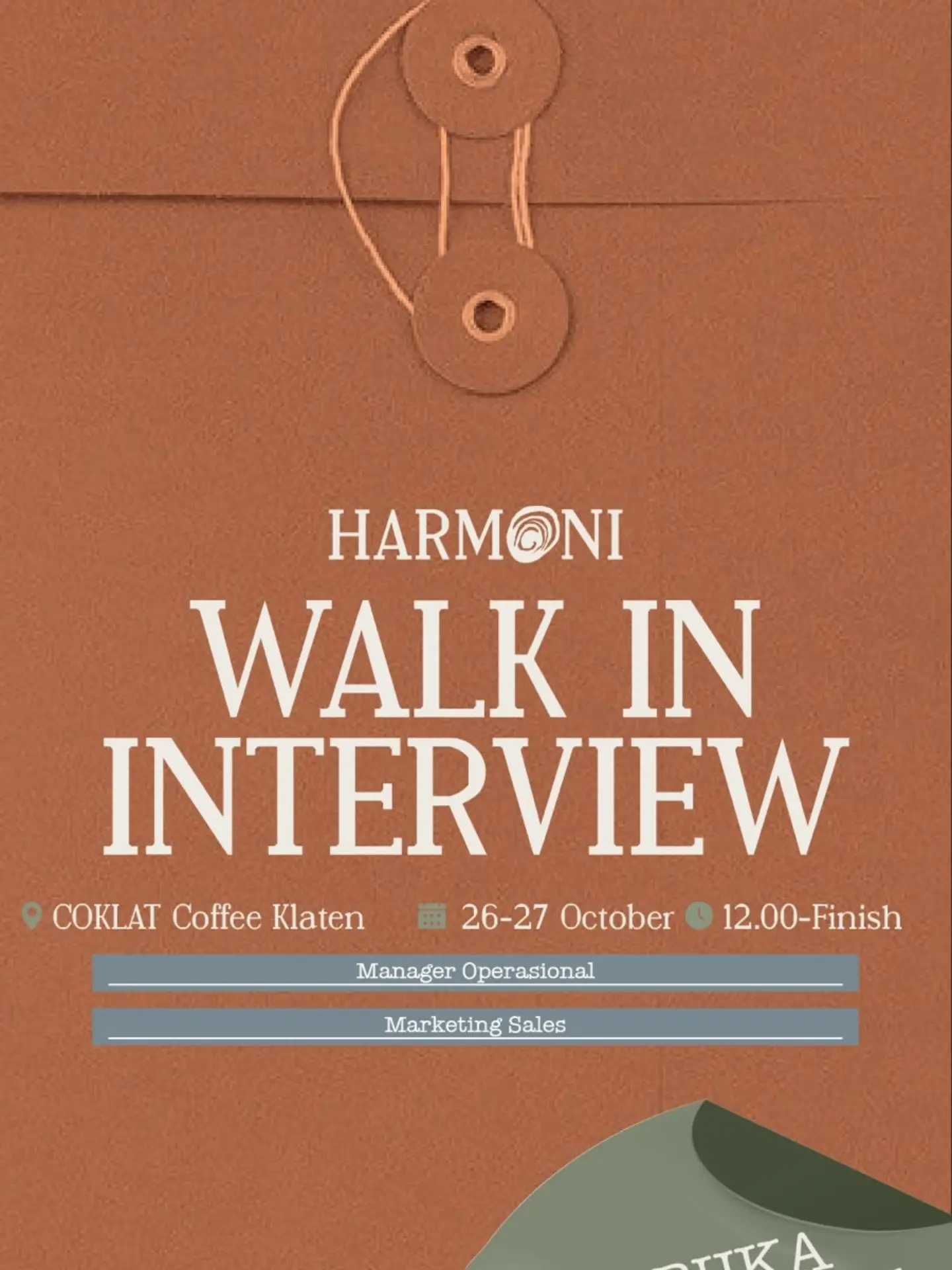 Poster Lowongan Kerja Harmoni Slide 1