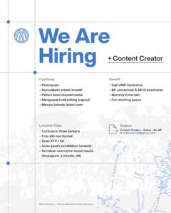 Lowongan Kerja Content Creator di MMG Indonesia (Surakarta)