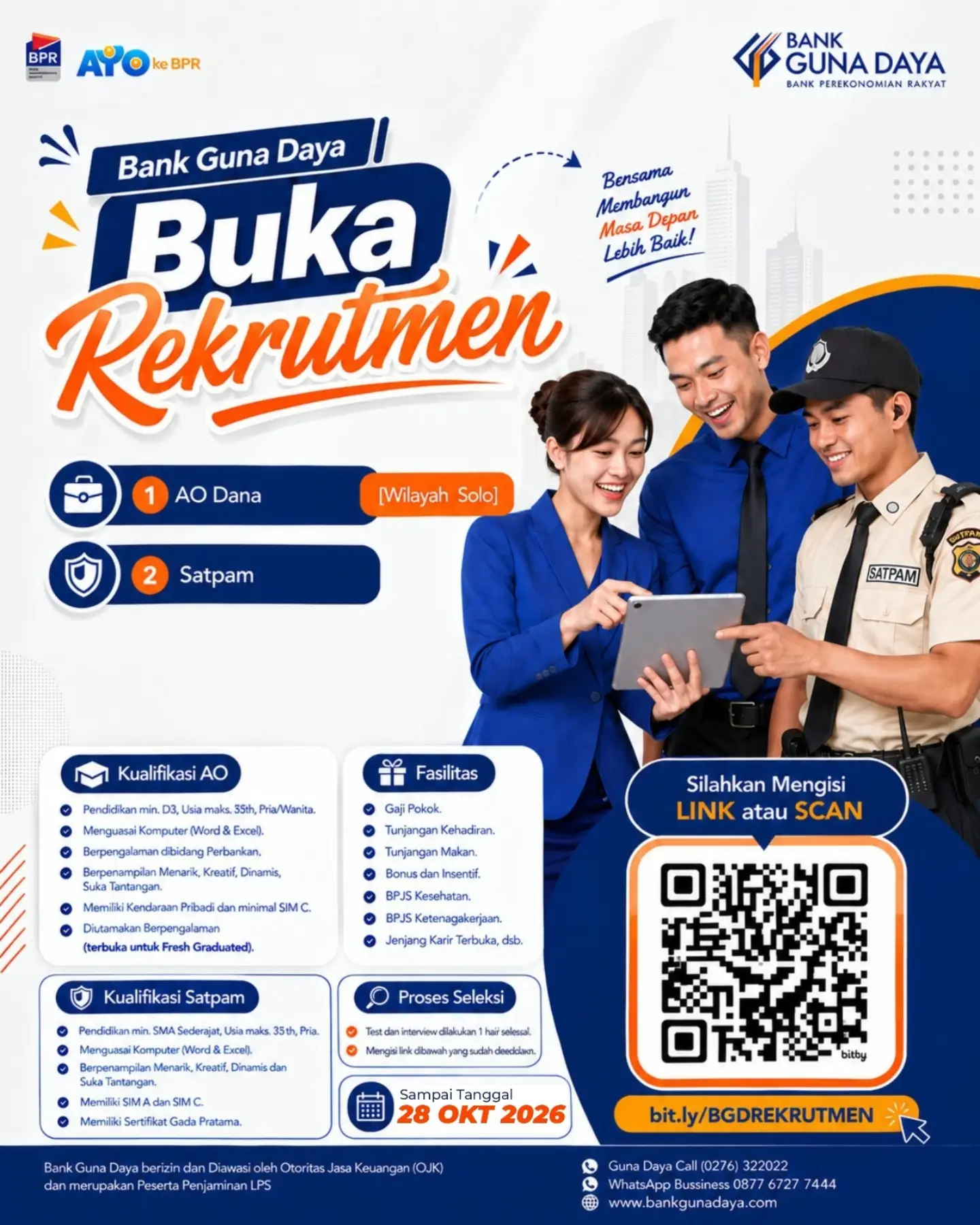 Poster Lowongan Kerja Bank Guna Daya