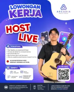 Lowongan Kerja Host Live di Arcadia Kreatif Group (Sukoharjo)