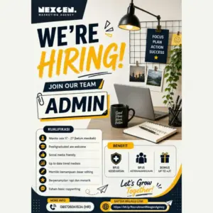 Lowongan Kerja ADMIN di NEXGEN MARKETING AGENCY (Jawa Tengah)
