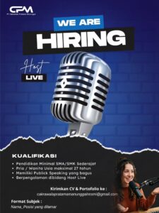 Lowongan Kerja di PT. Cakrawala Pratama Manunggal (HOST LIVE & MARKETING) – Solo