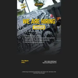 Lowongan Kerja Washer di Grace Coffee & Car Wash (Sukoharjo)