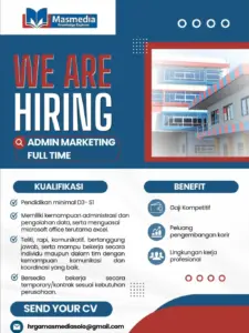 Lowongan Kerja di Masmedia Knowledge Explorer (4 Posisi (Admin Marketing (Full Time), Admin Marketing (Temporary), dll)) – Solo