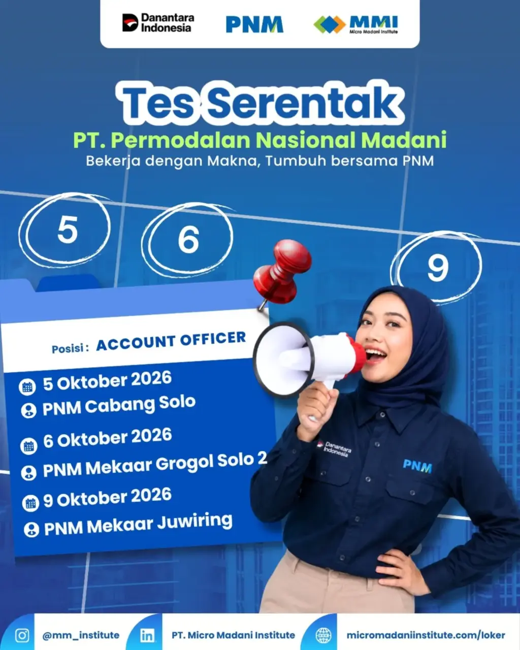 Poster Lowongan Kerja PT Permodalan Nasional Madani (PNM) Slide 1