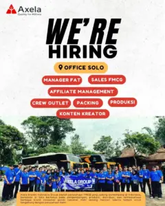 Lowongan Kerja di Axela (7 Posisi (Manager FAT, Sales FMCG, dll)) – Solo