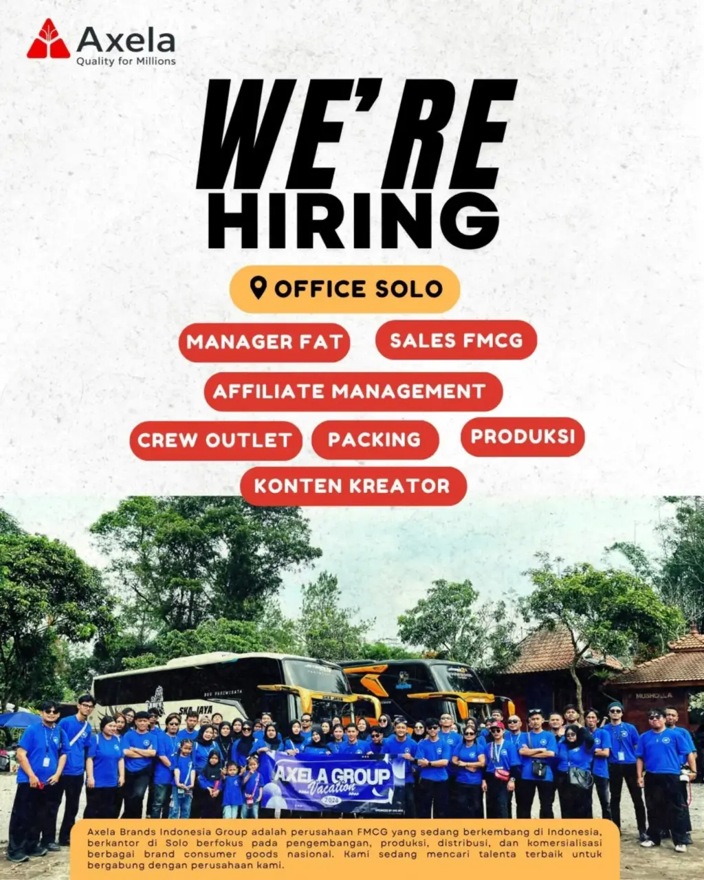 Poster Lowongan Kerja Axela Slide 1