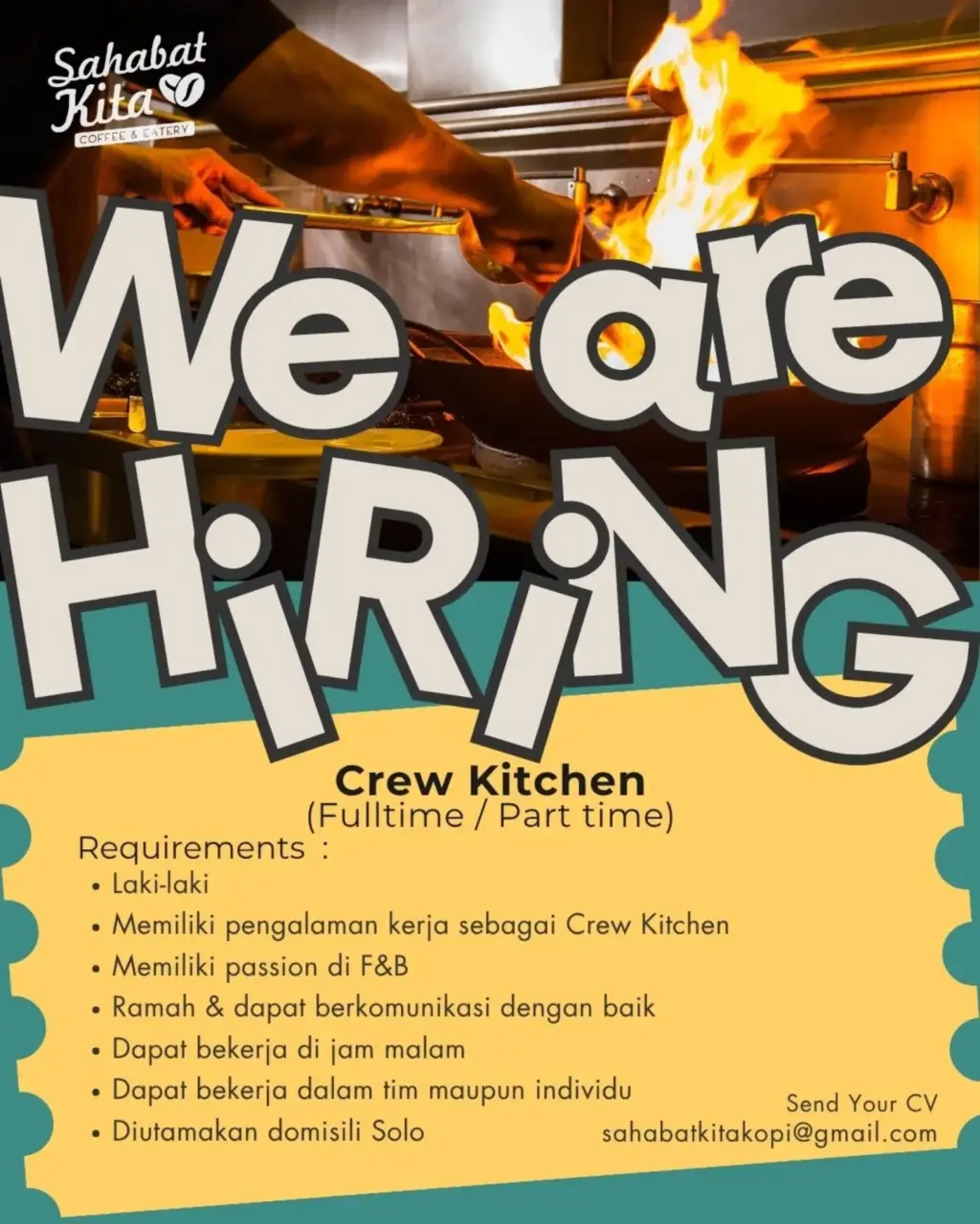 Poster Lowongan Kerja Sahabat Kita Coffee & Eatery Slide 2