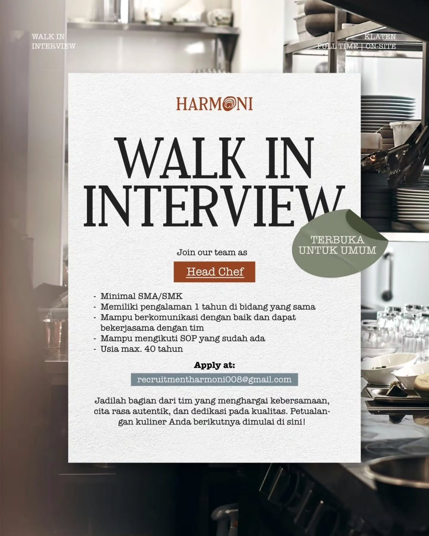 Poster Lowongan Kerja Harmoni Slide 2