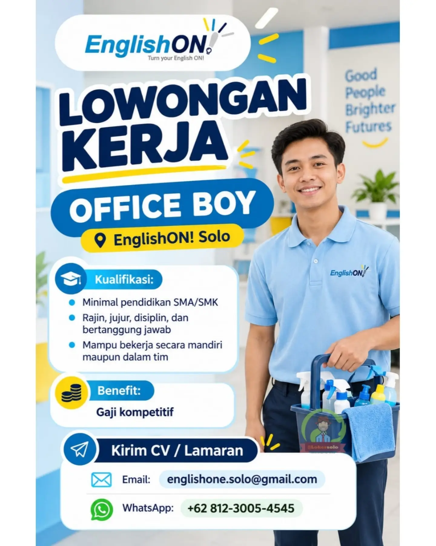 Poster Lowongan Kerja EnglishON (English One) Slide 2
