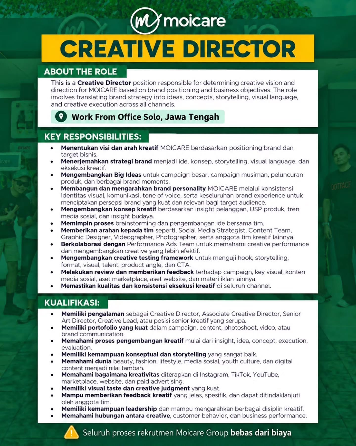 Poster Lowongan Kerja Moicare (Moicare Group) Slide 2