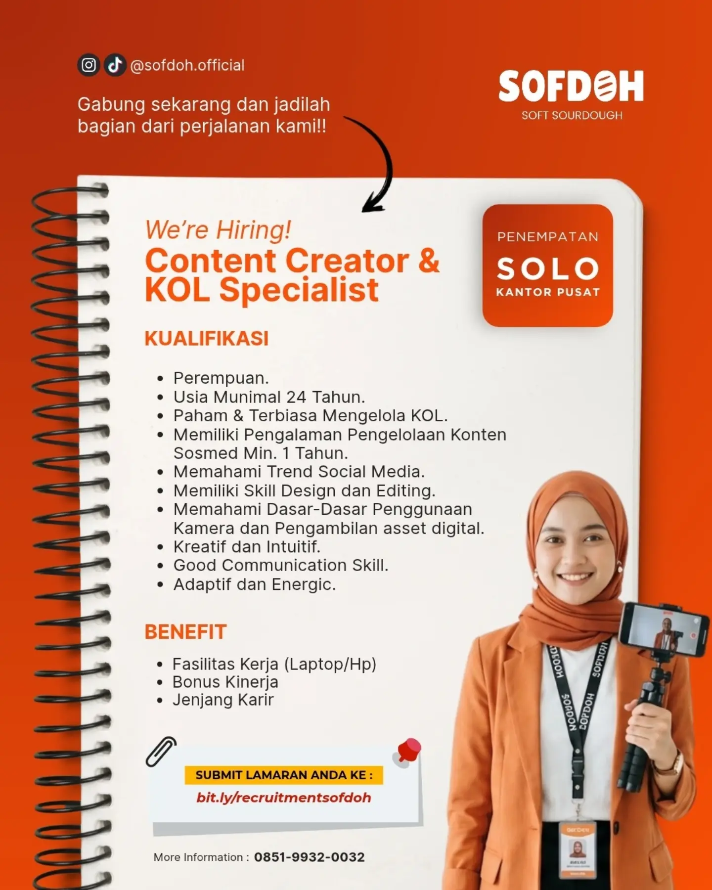 Poster Lowongan Kerja SOFDOH (Soft Sourdough) Slide 2